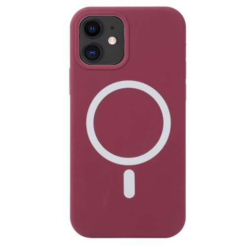 Nano Silicone Shockproof Magsafe Case For iPhone 13 mini(Wine Red)