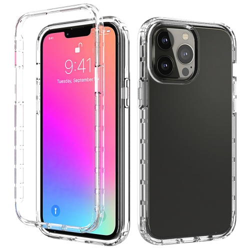 Shockproof High Transparency Two-color Gradual Change PC+TPU Candy Colors Protective Case For iPhone 13 Pro Max(Transparent)