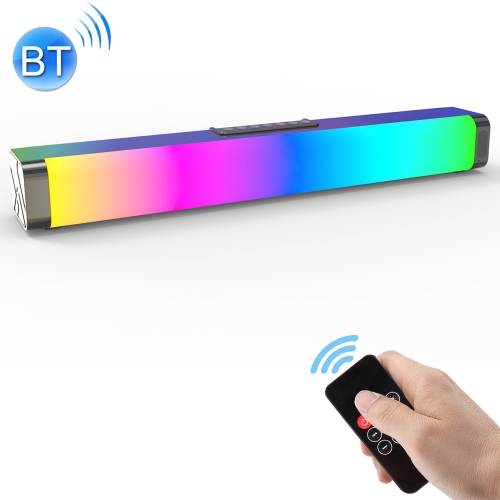 LP-18 20W Stereo Home Theater Soundbar Rectangle Colorful Bluetooth Speaker with Remote Control