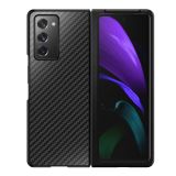 For Samsung Galaxy Z Fold2 5G Shockproof Carbon Fiber Texture Protective Case(Black)