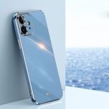 XINLI Straight 6D Plating Gold Edge TPU Shockproof Case For iPhone 11(Celestial Blue)