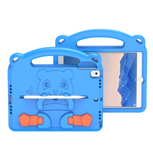 DUX DUCIS PANDA Series Shockproof EVA Protective Case with Handle & Holder & Pen Slot For iPad 9.7 (2018)&(2017)/Air 2/Air(Blue)