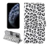 Leopard Pattern Horizontal Flip PC + PU Leather Case with Holder & Card Slots & Wallet For iPhone 13(White)