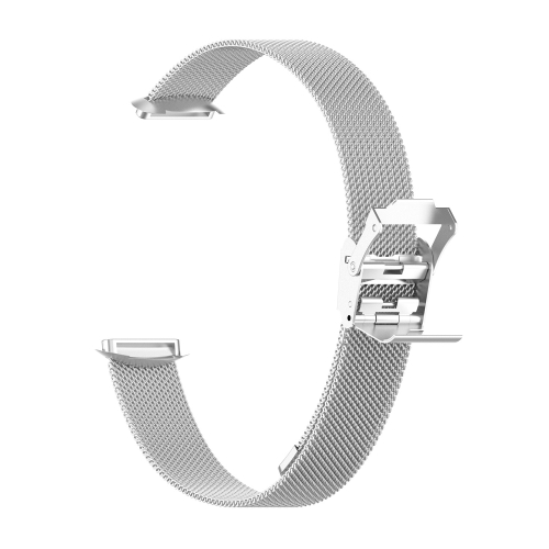 For Fitbit Luxe Clip-on Metal Replacement Strap Watchband(Silver)