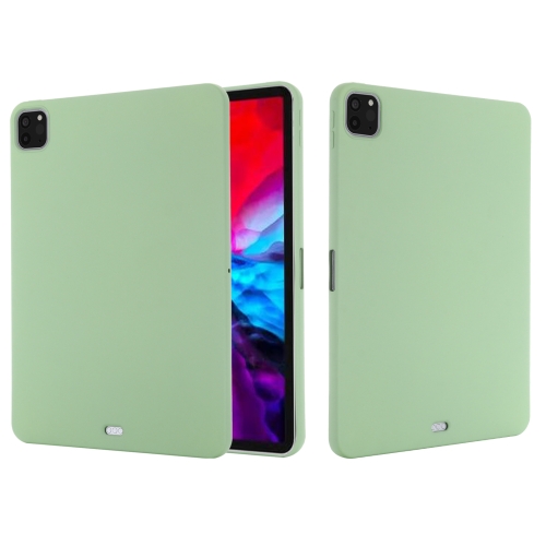 Pure Color Liquid Silicone Shockproof Full Coverage Case For iPad Pro 11 (2021)(Green)