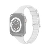 TPU Sliding Buckle Replacement Strap Watchband For Apple Watch Series 6 & SE & 5 & 4 40mm / 3 & 2 & 1 38mm(White)