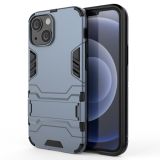 PC + TPU Shockproof Protective Case with Invisible Holder For iPhone 13 mini(Navy Blue)