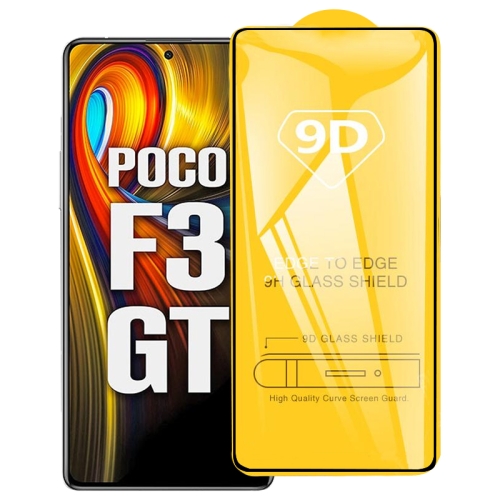 For Xiaomi Poco F3 GT 9D Full Glue Full Screen Tempered Glass Film