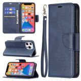 For iPhone 13 Pro Max Retro Lambskin Texture Pure Color Horizontal Flip PU Leather Case
