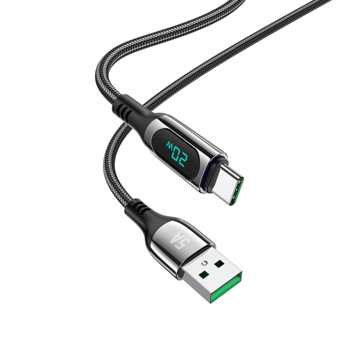 hoco S51 5A Type-C / USB-C Digital Display Charging Data Cable