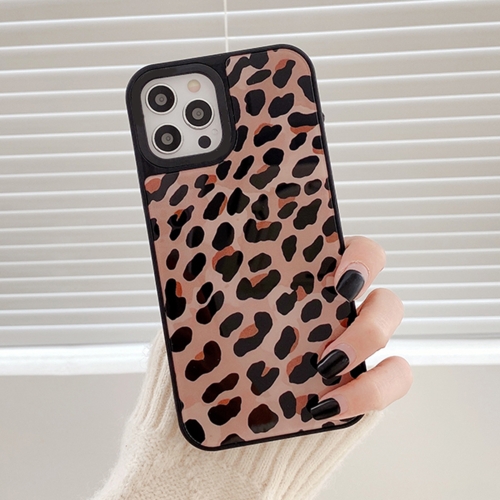 Mirror Series Classic Leopard Print Pattern Protective Case For iPhone 12 / 12 Pro