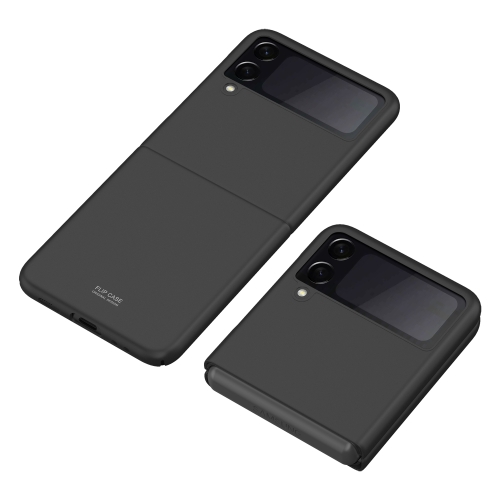 For Samsung Galaxy Z Flip3 5G Skin Feel Shockproof PC Fold Protective Case(Black)