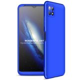 For Samsung Galaxy A22 5G GKK Three Stage Splicing Full Coverage PC Case(Blue)