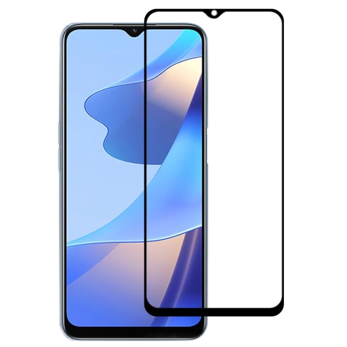 For OPPO A16 Full Glue Full Cover Screen Protector Tempered Glass Film