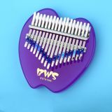 17 Tone Crystal Transparent Thumb Piano Acrylic Kalimba Musical Instruments(Purple Fruit)