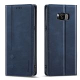 For Samsung Galaxy S8 Forwenw F2 Series Magnetic Horizontal Flip Leather Case with Holder & Card Slots & Wallet(Blue)