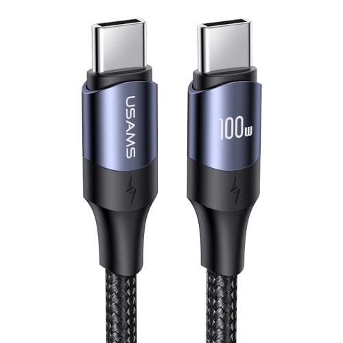 USAMS US-SJ524 U71 USB-C / Type-C to USB-C / Type-C 100W PD Fast Charging Aluminum Alloy Data Cable
