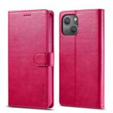 LC.IMEEKE Calf Texture Horizontal Flip Leather Case with Holder & Card Slots & Wallet For iPhone 13(Red)