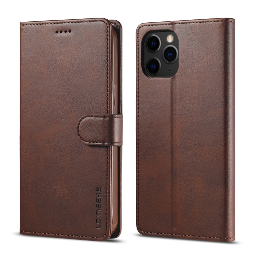 LC.IMEEKE Calf Texture Horizontal Flip Leather Case with Holder & Card Slots & Wallet For iPhone 13 Pro(Brown)
