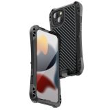 R-JUST AMIRA Shockproof Dustproof Waterproof Metal Protective Case For iPhone 13(Black)