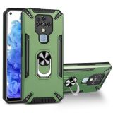 For Tecno Camon 16 PC + TPU Protective Case with 360 Degrees Rotatable Ring Holder(Dark Green)