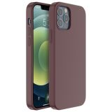 Mutural Yuemu Series Liquid Silicone Microfiber Protective Case For iPhone 13(Wine Red)