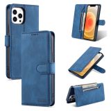 AZNS Dream Second Generation Skin Feel PU+TPU Horizontal Flip Leather Case with Holder & Card Slots & Wallet For iPhone 13 Pro(Blue)