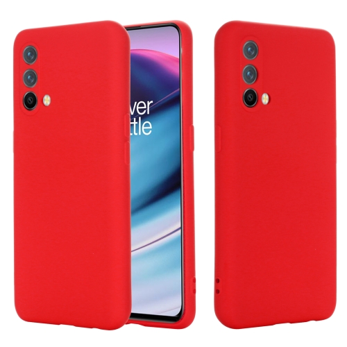For OnePlus Nord CE 5G Pure Color Liquid Silicone Shockproof Full Coverage Case(Red)