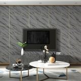 3D Striped Texture Wallpaper Non-woven Deerskin Velvet Marble Thickened Wallpaper