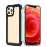Crystal PC + TPU Shockproof Case For iPhone 11(Black + Finland Green)