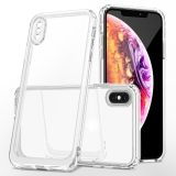 Crystal Clear Shockproof PC + TPU Protective Case For iPhone XS / X(Transparent)