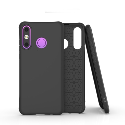 For Huawei P30 Lite Solid Color TPU Slim Shockproof Protective Case(Black)