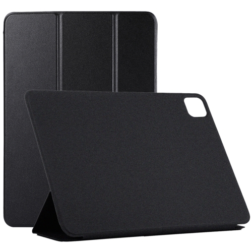 For iPad Pro 11 inch (2020) / Pro 11 2018 / Air 2020 10.9 Horizontal Flip Ultra-thin Non-buckle Magnetic PU Leather Case With Three-folding Holder & Sleep / Wake-up Function(Black)