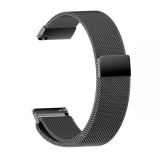 For Huami Amazfit GTS 20mm / Bip U Pro Milanese Magnetic Metal Replacement Strap Watchband(Black)