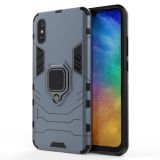 For Xiaomi Redmi 9A PC + TPU Anti-fall Protective Case with Magnetic Ring Holder(Navy Blue)