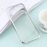 For iPhone 12 / 12 Pro Ultra-thin Plating TPU Protective Soft Case(Silver)