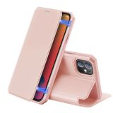 For iPhone 12 / 12 Pro DUX DUCIS Skin X Series PU + TPU Horizontal Flip Leather Case with Holder & Card Slots(Pink)