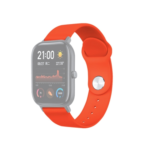 22mm For Huami Amazfit GTS Silicone Replacement Strap Watchband(Orange)