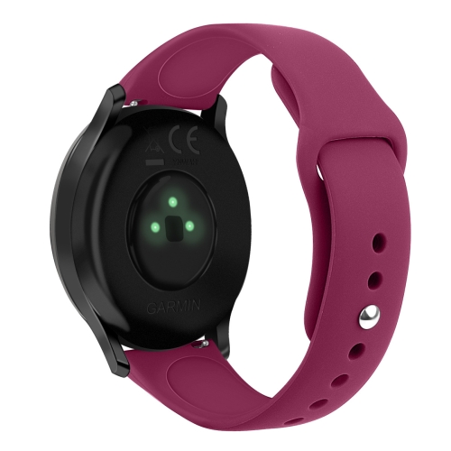 For Garmin Vivoactive 3 / Vivomove HR Solid Color Reverse Buckle Silicone Strap