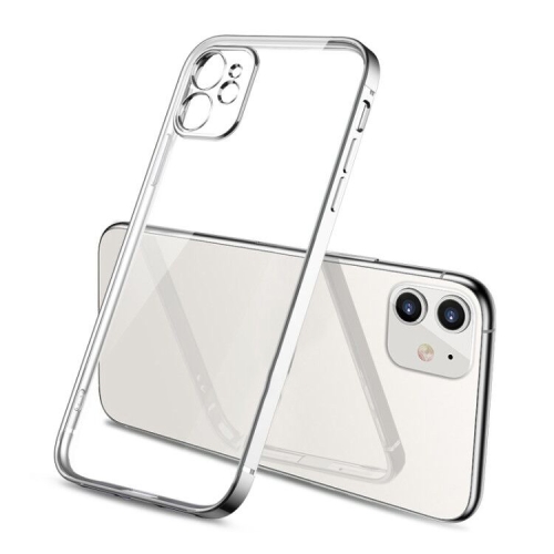 For iPhone 11 Pro Magic Cube Plating TPU Protective Case(Silver)
