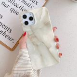 For iPhone 12 / 12 Pro Marble Pattern Soft TPU Protective Case(Topaz)