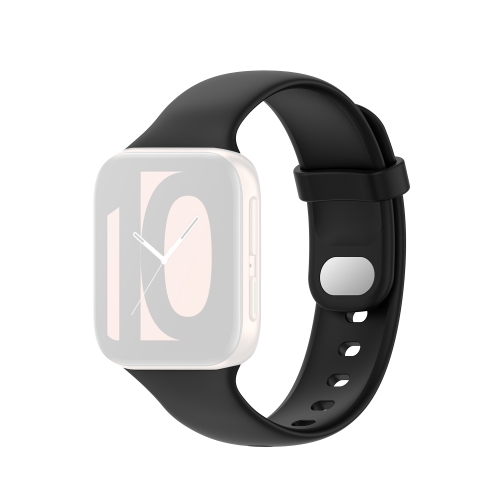 For OPPO Watch 46mm Replace Silicone Strap(Black)