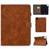 For iPad Air 2020 10.9 Cowhide Texture Horizontal Flip Leather Case with Holder & Card Slots & Sleep / Wake-up Function(Brown)