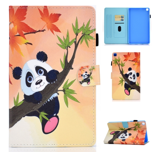 For Samsung Galaxy Tab A7 10.4 2020 T500 Colored Drawing Stitching Horizontal Flip Leather Case