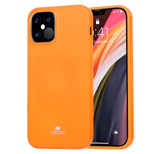 For iPhone 12 / 12 Pro GOOSPERY JELLY TPU Shockproof and Scratch Protective Case(Orange)