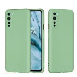 For OnePlus Nord Solid Color Liquid Silicone Dropproof Full Coverage Protective Case(Green)