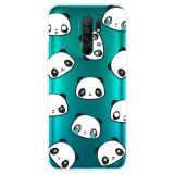 For Xiaomi Redmi 9 Coloured Drawing Pattern Highly Transparent TPU Protective Case(Emoji Bear)