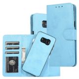 For Samsung Galaxy S8+ Retro 2 in 1 Detachable Magnetic Horizontal Flip TPU + PU Leather Case with Holder & Card Slots & Photo Frame & Wallet(Sky Blue)