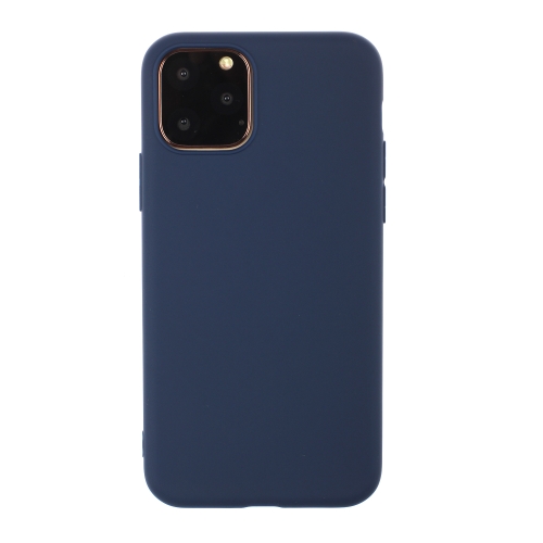Shockproof Frosted TPU Protective Case For iPhone 12 / 12 Pro(Blue)