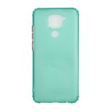 For Xiaomi Redmi Note 9 Color Button Translucent Frosted TPU Four-corner Airbag Shockproof Case(Green)